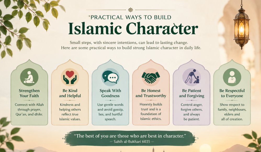 Practical ways to build islamic character